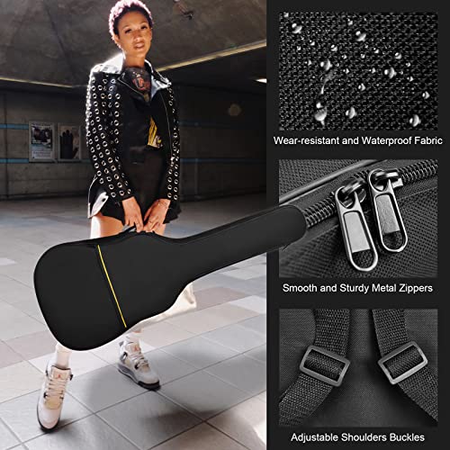 Housse de protection rembourrée imperméable pour guitare acoustique de 99,1 cm, 101,6 cm, 104,1 cm, avec poche et… - Les Beatles, Paul McCartney, John Lennon, RIngo Starr, George Harrison Housse de protection rembourrée imperméable pour guitare acoustique de 99,1 cm, 101,6 cm, 104,1 cm, avec poche et… – Image 4