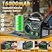 Solar Emergency Crank Radio with 16000mAh Power Bank - NOAA Weather Alert, Hand Dynamo, AM/FM Portable Radio, Bright Flashlight & Phone Charger for Power Outages, Camping, Survival Kits (Dark Green)