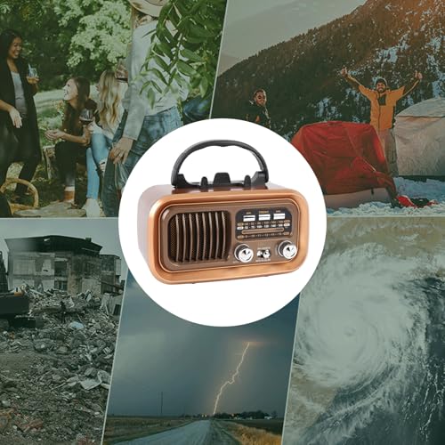 Radio Retro Portátil AM FM Jectse con Panel Solar miniatura 7
