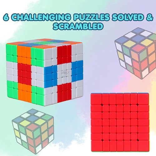 Image of MoYu Meilong Professional Speed Cube, Stickerless Magic Puzzle Cube with Instructions (Size 7x7)
