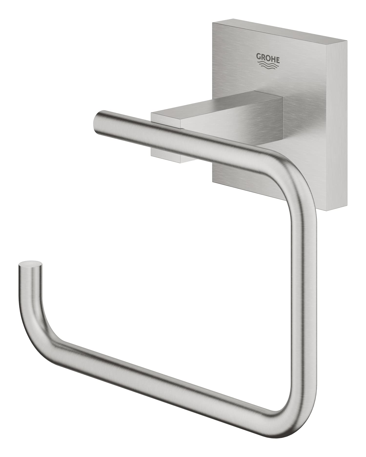 GROHE Start Cube - Papierhalter (ohne Deckel, verdeckte Befestigung, Material:Metall), supersteel, 40978DC0