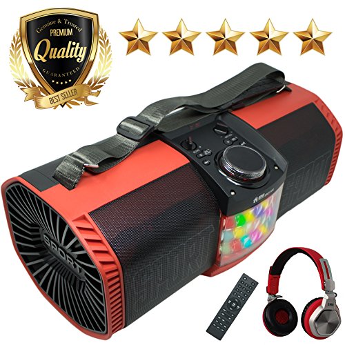 EMB Rechargeable Portable Boombox Street Disco Stereo Speaker 300 Watts - FM /