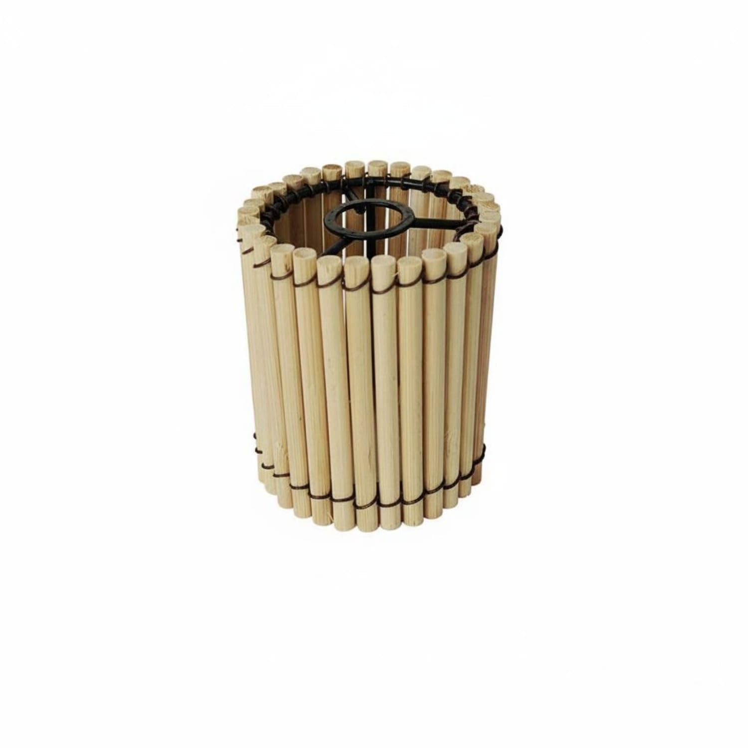 New Chinese Design Woven Bamboo Lamp Shade Handmade Small Bamboo Lampshade Natural Material Handwoven Lantern Shade Lightweight for DIY Enthusiasts, Tea Room, Restaurant, Cafe, 6x7cm-image-6