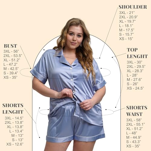 Personalized Luxury Pajama Set for Women with Sleeping Mask & Scrunchie - 2 pieces PJs - Satin Bridesmaids Pajamas4