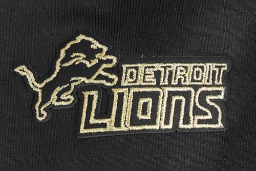 Pro Standard Mens NFL Detroit Lions Black&Gold Pull Over Hoodie Black L - Image 6