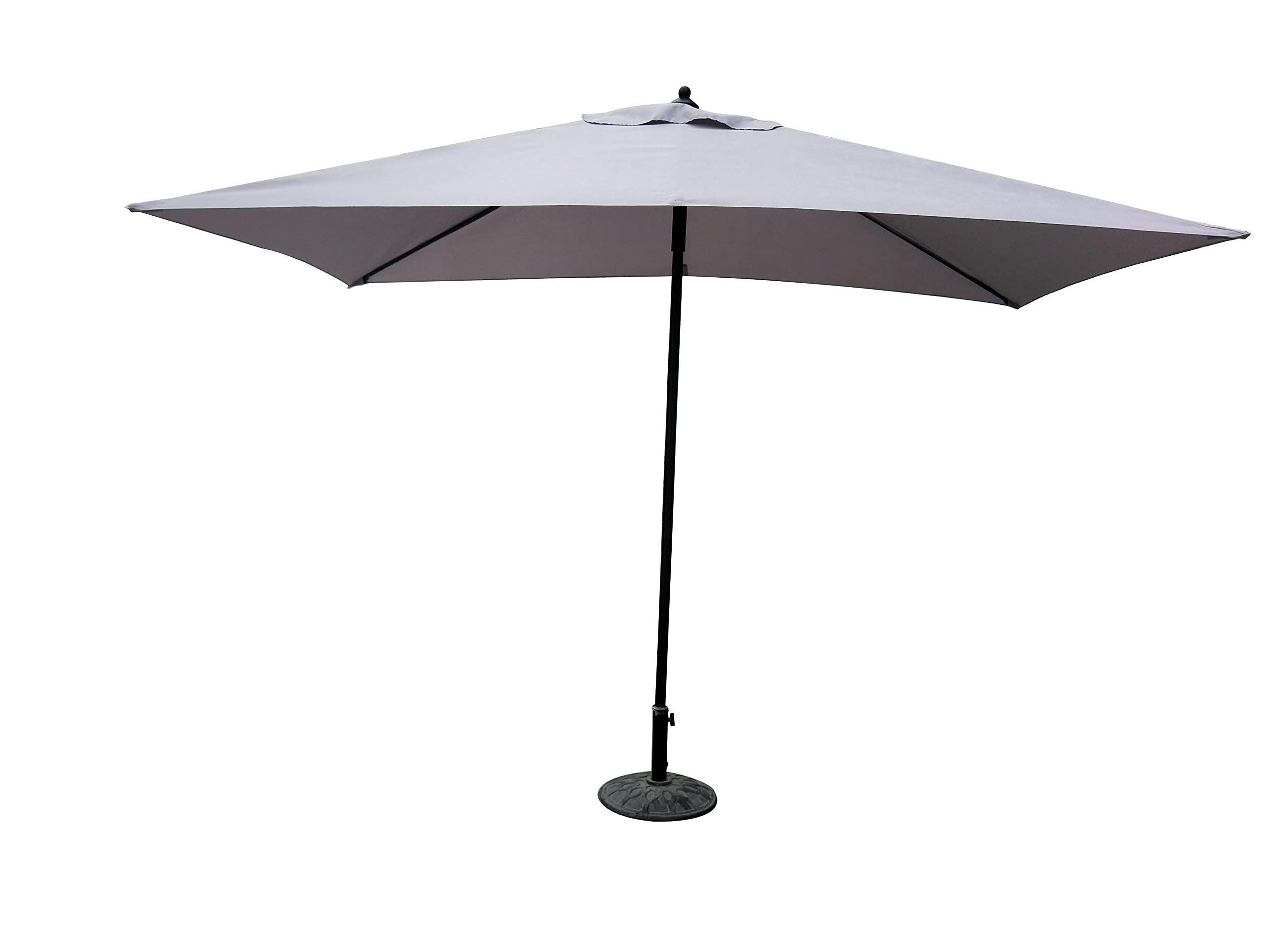 Linea Garden Friend O850304 Ombrellone Push up 2x3 mt, Colore Grigio Struttura in Acciaio