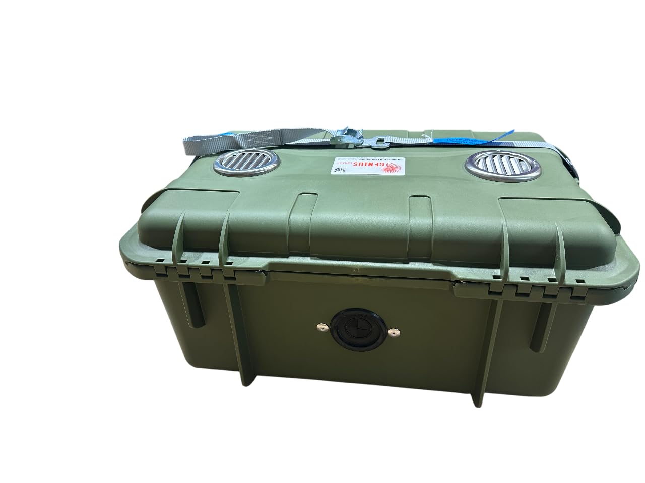 GENIUS Brandschutz- und Sicherheitskoffer BSK-1, Polypropylen, 600 x 400 x 280 mm, max. 8 kg, 1000 Wh (Oliv)