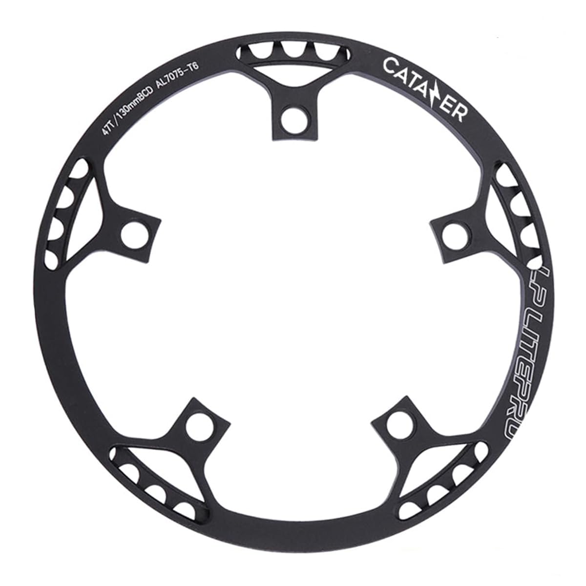catazer Bike Chainring 130BCD Aluminum Alloy Ultralight Bicycle Chainring 45T 47T 53T 56T 58T BMX Chainwheel for Folding Bicycle