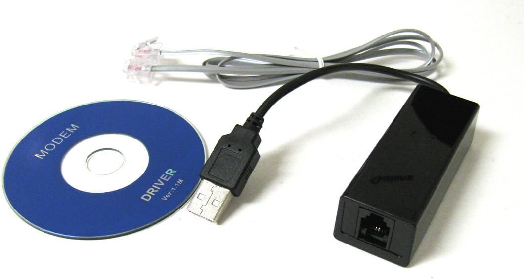 EopZol™ 56K USB V9.0 V.92 External Dial Up Voice Fax Data Modem for Window XP WIN7