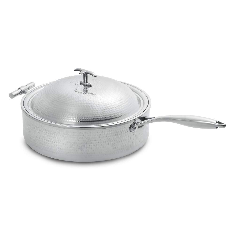 Cook Buffet Collection 4 Quart Induction Chafing Dish by Eastern Tabletop – 4 qt, Stainless Steel, Model 5914H