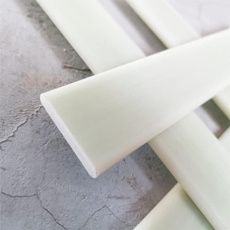 White Glass Fiber Sheet Strip 5X25MM Fiberglass Rod Length 570mm Insulation Corrosion Resistant Material - (Color: 1PC 5X25X570MM, CN)