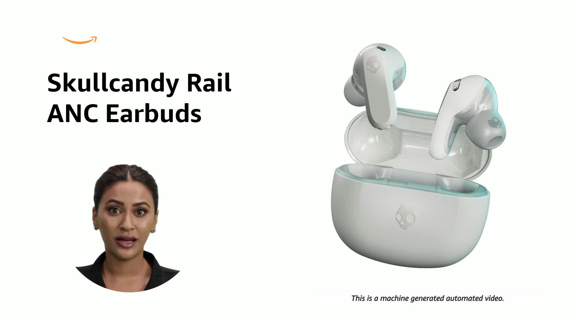 Skullcandy Rail ANC Wireless Earbuds with Mic - Active Noise