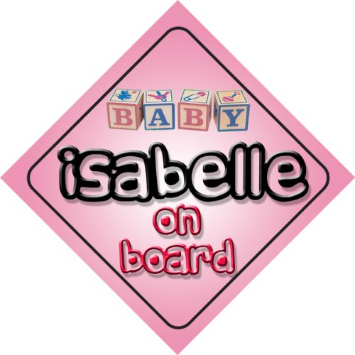 Baby Girl Isabelle on Board segnale Auto/regalo