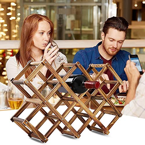 Soporte de Vino de Madera para 10 Botellas miniatura 2