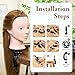 Neverland Beauty Mannequin Head with 80% Real Human Hair, 26 Inch Makeup Training Head for Braiding, Styling & Cosmetology Practice, False Eyelashes #27