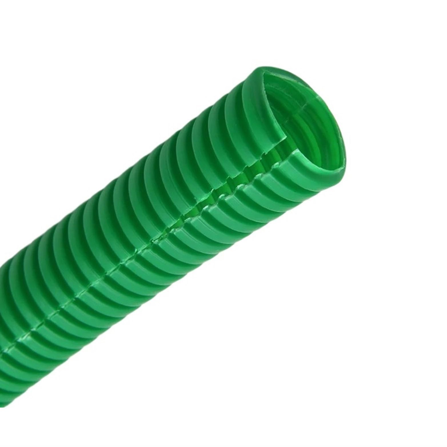 YDHSIKK Corrugated Wire Tube, PP Corrugated Conduit Multicolor AD 11.6-34.5mm 5 meters(Grün,AD 34.5 x ID 29mm)
