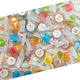 Smiley Face Hard Candy | 1 Pound Bag - About 150 Count | Sweet and Sour Happy Face Candies | Assorted Fruit Flavors | Individually Wrapped Candy for Goodie Bags, Party Favors, Office Bowls