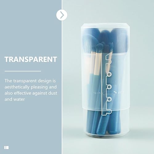 Miniatura 6 de Garneck 2 unidades de barriles retráctiles para brochas cosméticas, organizador de tocador, para brochas de maquillaje, bote, mesas de oficina para