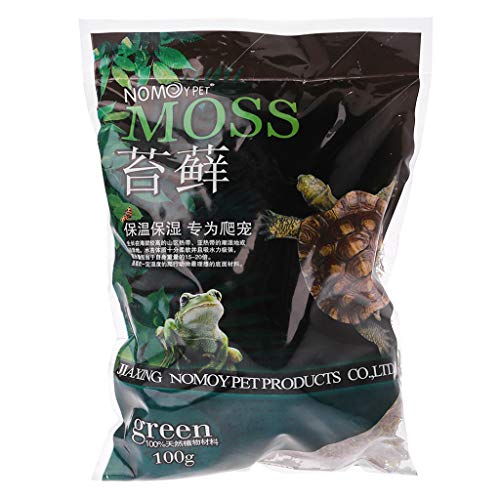 YOURPAI Terrarienmoos, 100 g, natürliches Terrariummoos, Reptilienmoos, Schildkrötenmoos, Substrat, Lebensraumdekoration
