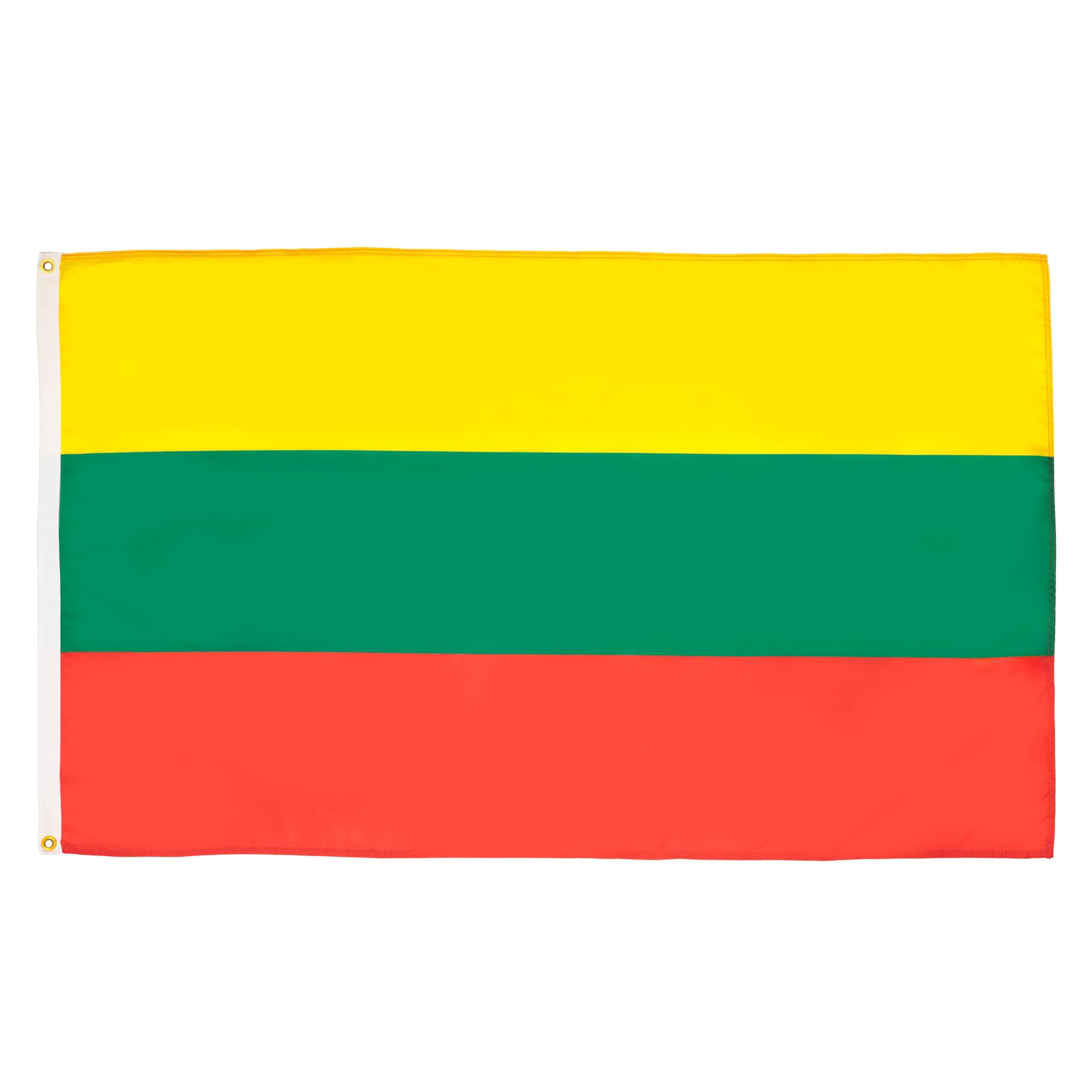 AZ FLAG - Set of 5 Lithuania Flags – 90 x 60 cm – Lithuanian Flag 100% Polyester with Integrated Metal Eyelets