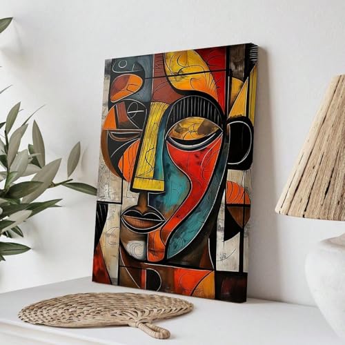 Impression sur toile style africain 60x90cm grand format sans cadre - 3