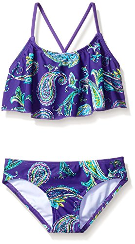 Image of Kanu Surf Girls Cindy Flounce Bikini Beach Sport 2 Piece Swimsuit