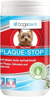Bogadent Plaque-Stop – Dog Dental Care – 70 g – Powder for Removing Tartar & Against Bad Breath in Dogs – Simply Remove Tartar Yourself – Tartar Remover Dog, UBO0783 product image