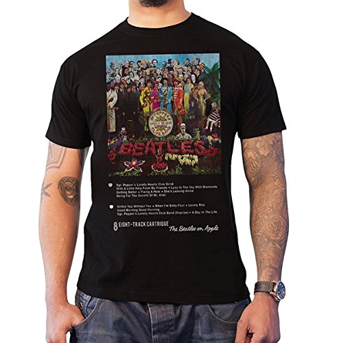 Image of The Beatles Men's SGT Pepper T-Shirt, Black, Small (Size:Small)