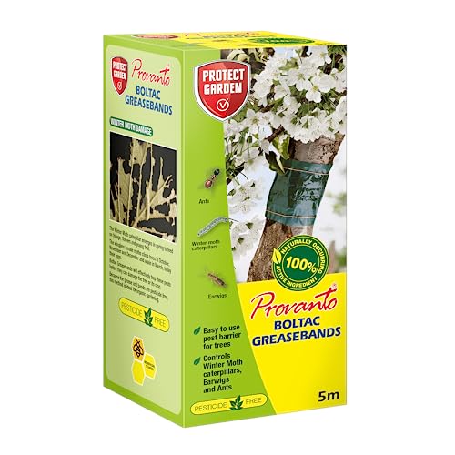 Provanto Boltac Greaseband 5m - Insect Control Tree Barrier - Pesticide-Free Winter Moth Control - Tree Protector - for Protection Against Caterpillars Earwigs Ants & Other Pests