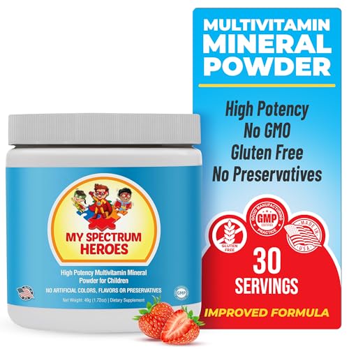 Kids Powder Multivitamin - Strawberry Powder Supplement, Better A...