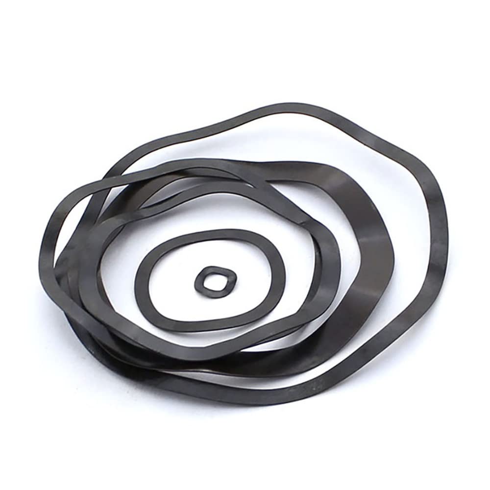 Lot de 10 à 100 Joints ondulés M3-M118, rondelles élastiques, rondelles ondulées, Acier Noir 65MN, for bagues de roulement et rondelles courbées(M10x13.5x0.3 100pcs)