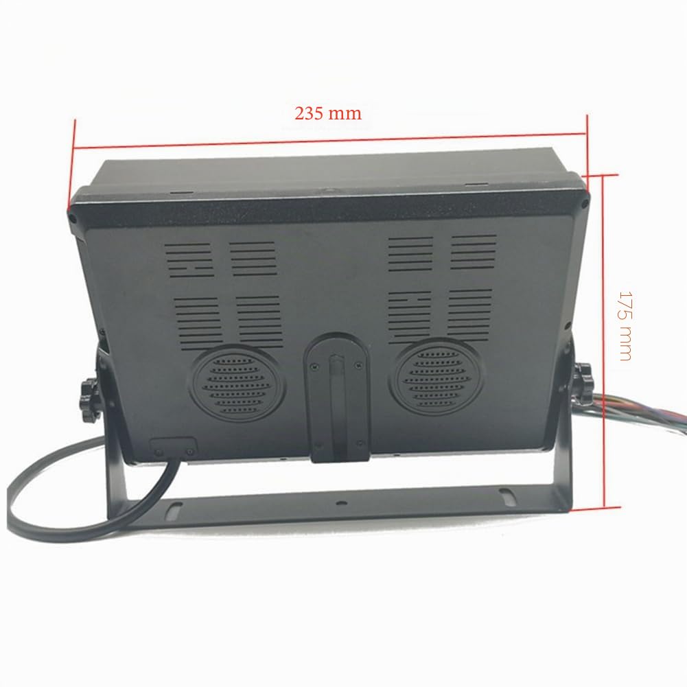9" Moniteur de Voiture LCD 4 Canaux Affichage à Quadruple Écran 4CH pour Caméra de Recul de Voiture ou de Camion