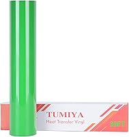 Vista 137 de TUMIYA HTV Heat Transfer Vinyl Rolls - 12" x 30 Ft HTV Vinyl, Black Iron on Vinyl DIY Design for T-Shirt (Black)