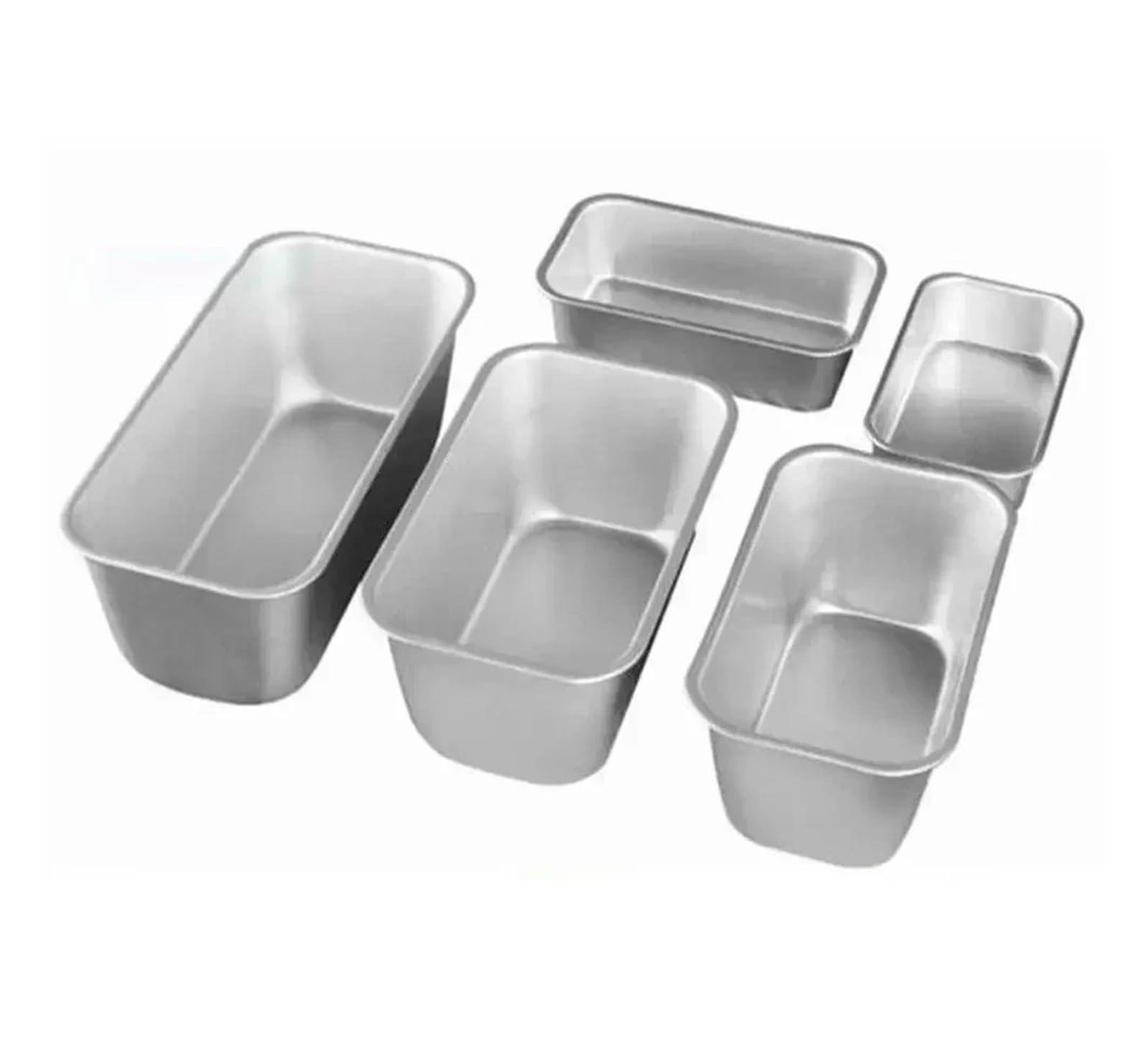 Genérico Molde rectangular for pan, de acero al carbono, antiadherente, for mini tostadas, bandeja for hornear pasteles, molde for pan, utensilios de cocina for hornear