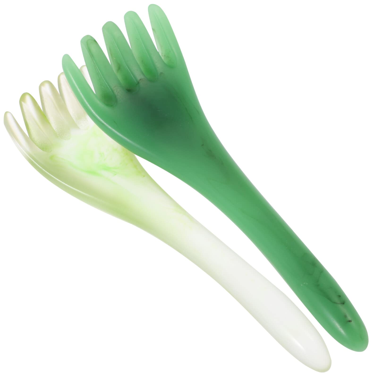 2pcs Gua Sha Facial Massage Tools Five Claw Facial Scrapper Scalp Massage Comb Scraping Board Sticks Skin Care Massager Acupoint Pen for Back Neck Face A