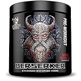 Viking Supps Berserker Pre-Workout, with Creatine, Beta-Alanine, and Caffeine for Energy, Warrior Watermelon (Watermelon) Flavor, 24 Servings