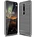 Suensan Nokia 6.1 Case,Nokia 6 2018 Case, Not for Nokia 6 2017",Sucnakp TPU Shock Absorption Technology Raised Bezels Protective Case Cover for Nokia 6 2018 (TA-1068) Smartphone (TPU Gray)