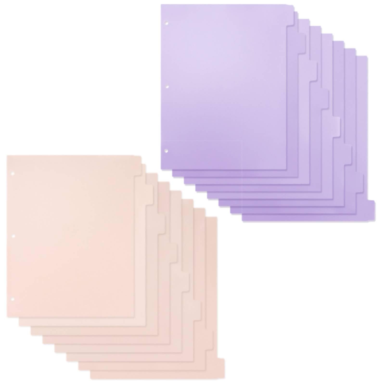 Snapklik.com : Koqye Durable Plastic Dividers For 3 Ring Binders