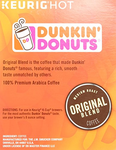Dunkin' Donuts 2091512 Original Blend Coffee K-Cup Pods Medium Roast 44/Box (006933) #TOP3
