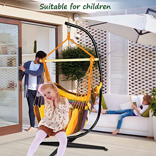 Dkeli HEAVY DUTY OUTDOOR INDOOR HAMMOCK STAND Hammock Chair Stand, Hanging Hammock Chair Stand C Stand Outdoor Indoor Solid Steel Heavy Duty Stand Only Construction thumb #3