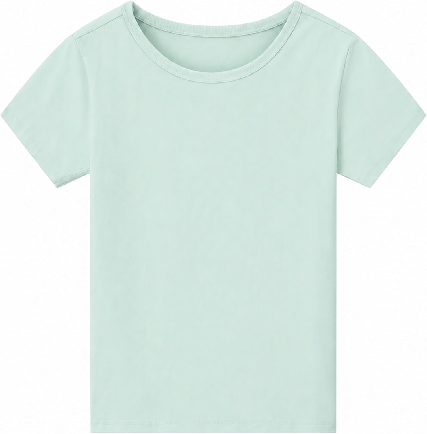 100% Cotton Boys T Shirt Basic Short Sleeve Kids Shirt for Toddler 2-14Y