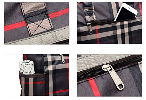 Nylon Large Lightweight Tote Bag Shoulder Bag for Gym Hiking Picnic Travel Beach Waterproof Tote Bags - Thumbnail 3