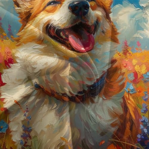Housse de couette Corgi 3D pour chambre d'adolescent dynamic, parure microfibre Super King zip - 7