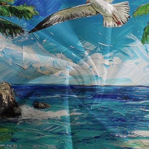 Housses de couettes vagues imprimé 3D parure de lit double microfibre - 7