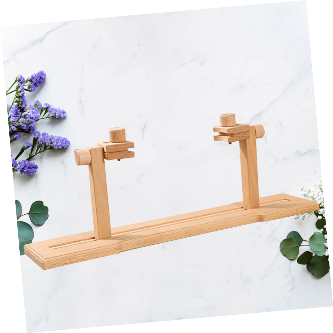 1kawałek Regulowany Stojak Do Haftu Krzyżykowego z Drewna Praktyczna Półka Do Haftu Stabilne Podparcie Biurko Łatwy Montaż Wysoka Funkcjonalność Dostęp Projektu
