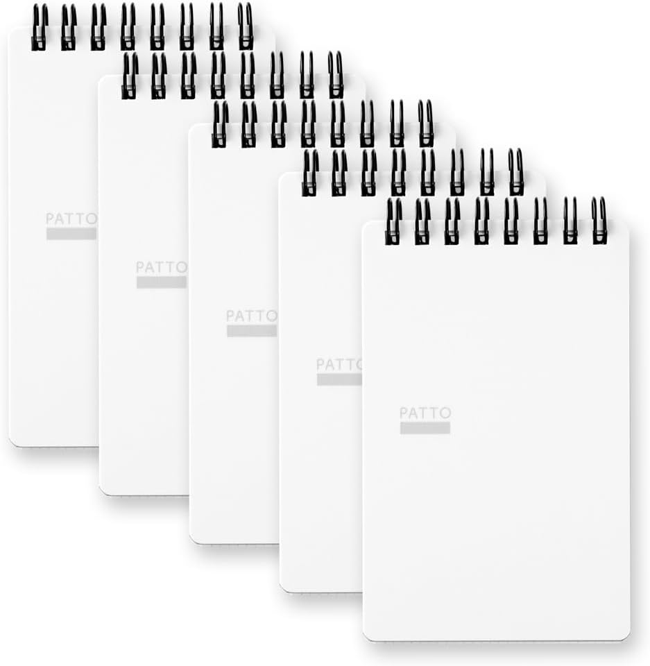 DESIGNPHIL Midori 11556006 Ring Memo, White, Set of 5
