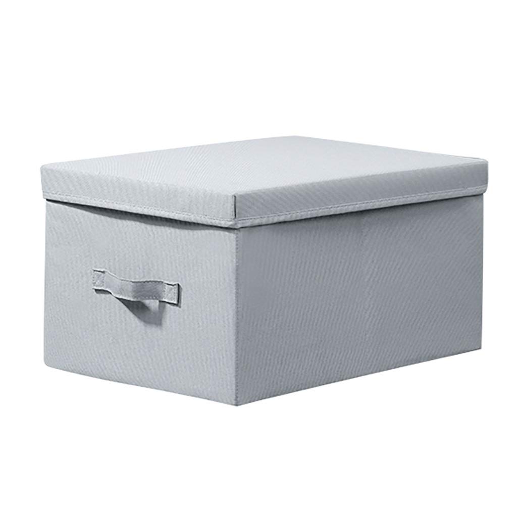 ETRGFTHU Storage Box Wardrobe Fabric Folding Oxford Cloth Household Drawer Type Large Book Storage Folding Dustproof Multifunctional Use(Light blue,38.5x25x18cm)