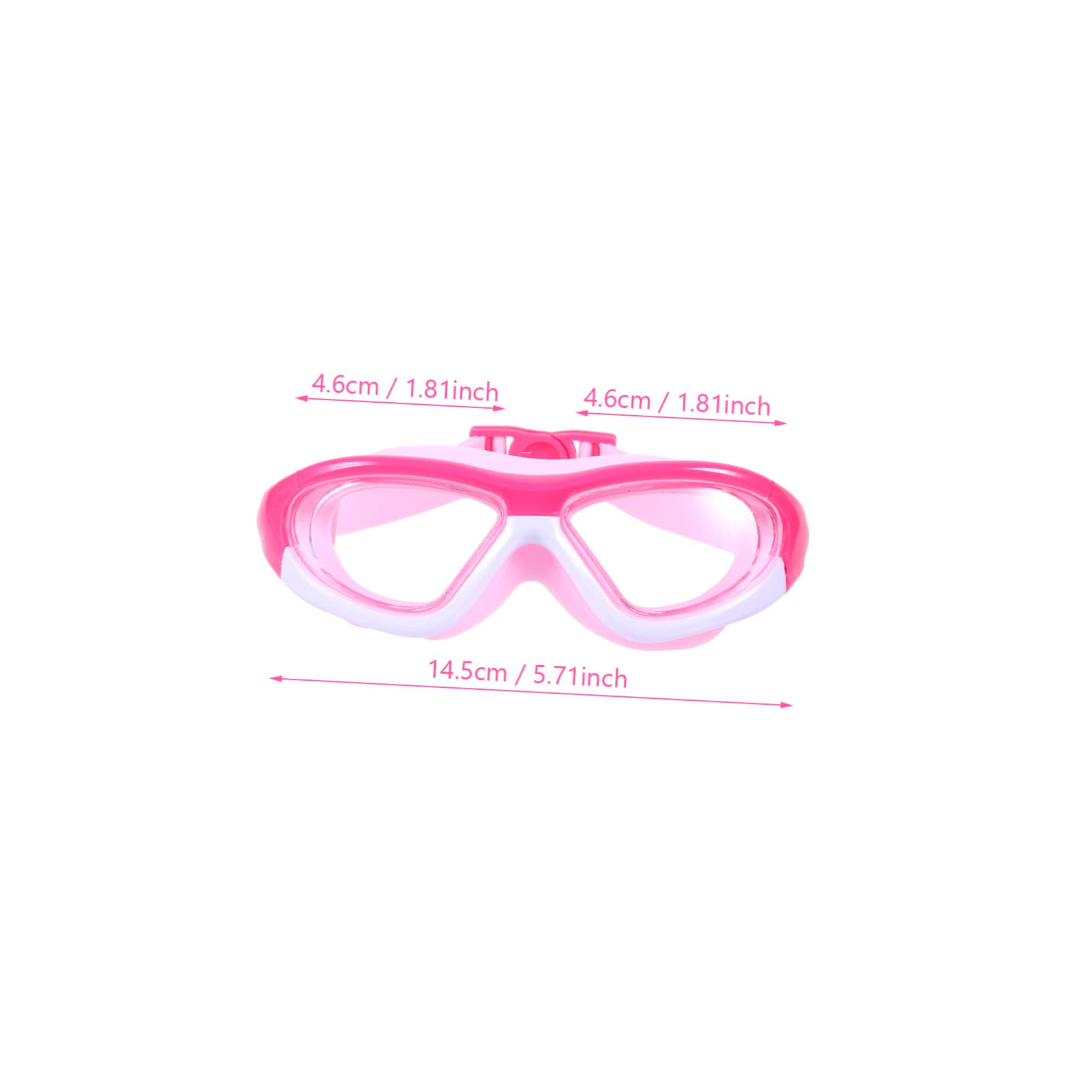 Toddmomy 3Pcs Gafas De Natación Niños Gafas De Natación Sobre Gafas Gafas Anti-Vaho Gafas De Natación Gafas Para Niños Gafas De Mar Rosa Equipo De Natación Océano