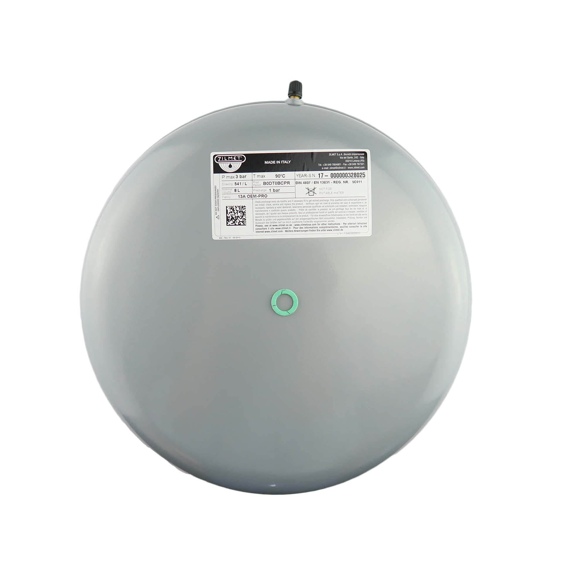 Hts Boiler Expansion Vessel Compatible With Glowworm Ultimate Sealed System 8L Expansion Vessel 2000800694