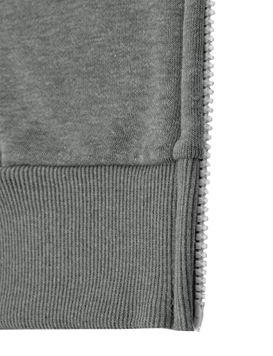 Image of GIVON Womens Casual Zip Up Hoodie Cotton Blend Soft Fabric Basic Layering Hooded Jacket with Kangaroo Pocket